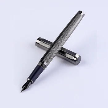 0.5 mm Yüksek Kaliteli Gümüş Klip Metal dolma kalem Ofis İş Yazma Sanat Kaligrafi Kalemler Hediyeler Kırtasiye Okul Malzemeleri