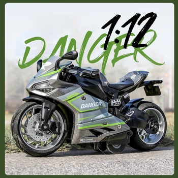 1: 12 MV Agusta Diecast Motosiklet Modeli Oyuncak Çoğaltma ses ve ışık İle Çocuk hediye doğum günü hediyesi noel hediyesi Koleksiyonu bisiklet