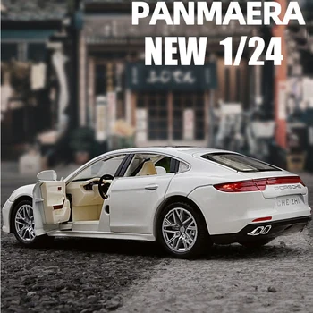 1: 24 Panamera Alaşım Araba Modeli Diecasts Oyuncak Araçlar Ses ışığı İle Geri Çekin Araba Çocuk Hediyeler İçin erkek çocuk oyuncakları Ücretsiz Kargo