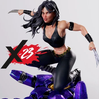 1/24 Ölçekli 75mm Minyatür GK Reçine Rakamlar model seti Encanto Mutant Wolverine Kadın X23 Demonte ve Boyasız DıyToys
