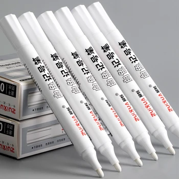 1/3/5 Adet 1-5mm Beyaz işaretleme kalemleri Yağlı Su Geçirmez Jel Kalem DIY Manga Graffiti Scrapbooking Eskiz İşaretleyiciler Kırtasiye Malzemeleri