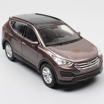 1/36 Mini Hyundai Santa Fe Maxcruz SUV Minyatür Ölçekli Arabalar Araçlar Metal Döküm Geri Çekin Welly modeli çocuk Oyuncakları Kopyaları Erkek
