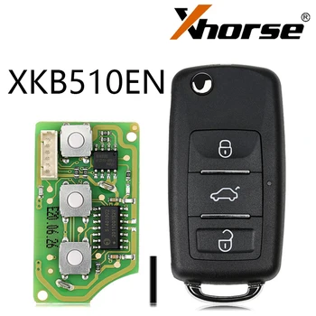 1/5 adet 3 Düğmeler Xhorse XKB510EN Su Geçirmez VVDI Evrensel Uzaktan Anahtar B5 Tipi VW ile çalışmak VVDI VVDI2 Mını Anahtar Aracı Max