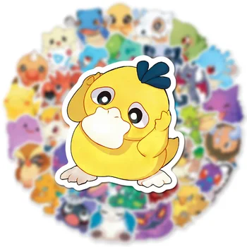 10/30/50 ADET Sevimli Pokemon Anime Etiketler Çıkartmaları Graffiti Dizüstü Motosiklet Kaykay Araba Klasik Pikachu Karikatür Sticker Çocuk için