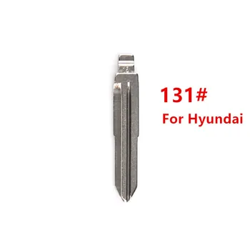 10 adet 131# katlanır araba itmeli anahtar Hyundai KD Metal VVDI JMD Fob Yedek Kesilmemiş bıçak