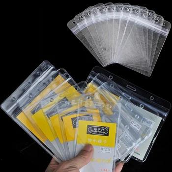10 adet Pvc Kimlik Kredi kart tutucu Plastik Kart Koruyucu Kılıf Korumak için Kredi Kartları Banka kart tutucu Kart Kapağı
