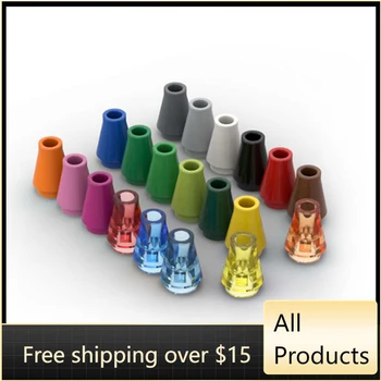 10 ADET Şeffaf Renk 59900 1x1 Koni Yapı Taşları Tuğla Yedek parça DIY Eğitici Oyuncaklar Monte Çocuklar İçin çocuk Hediyeler