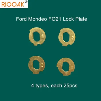 100 adet / grup Araba Kilit Kamış FO21 Plaka Ford Mondeo İçin NO 1.2.3.4 Her 25 ADET Ford Kilit Tamir Takımları Çilingir Malzemeleri