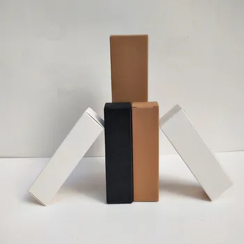 100 adet - Siyah Beyaz Kraft kağit kutu Ruj uçucu yağ Parfüm Spreyleri Örnek Kutuları (genişlik 2x2cm 2. 5x2. 5cm)