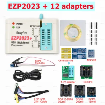 100 % Orijinal EZP2023 Yüksek hızlı USB SPI Programcı EZP 2023 Desteği 24 25 93 95 EEPROM 25 Flaş BIOS Çip Daha iyi EZP2019