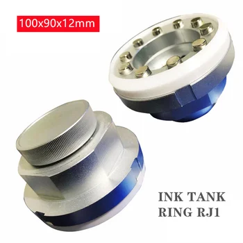 100x90x12mm Ped Yazıcı Mürekkep Tankı Plastik tutucu tipi Tampon baskı makinesi mürekkep fincan Seramik / Tungsten yüzük RJ1