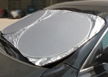 147cm x 69cm şık oto araba ön arka cam katlanabilir Jumbo güneşlik güneş gölge cam kapak