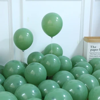 15 adet 10 inç Avokado Retro Zeytin Yeşili Fasulye Ezmesi Renk Lateks Balon Düğün Allık Pembe Mavi Gelin Duş Doğum Günü Dekorasyon
