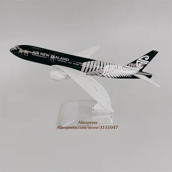 16cm Siyah Hava YENİ ZELANDA Havayolları Boeing 777 B777 Airways pres döküm model uçak Uçak Modeli Alaşım Metal Uçak Çocuklar Hediyeler