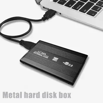 2.5 inç sabit disk Kutusu Alüminyum Alaşımlı Serigrafi Yüzey İşleme SATA USB2. 0 harici sabit disk HDD Durumda