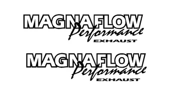 2 Adet 2 Magnaflow Performans Egzoz Kalıp Kesim Yarış Sticker Çıkartması Araba Styling