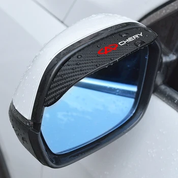 2 adet araba dikiz Aynası sticker yağmur kaş weatherstrip CHERY TİGGO İçin 3 4 5 7 PRO 8 çıkartmalar Araba styling sticker