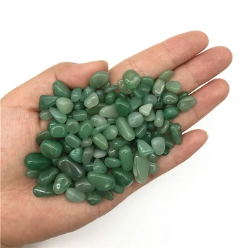 3 Boyutları 50g Doğal Yeşil Aventurin Kuvars Kristal Çakıl Taşları Hiçbir Delik DIY Kolye Malzemeleri Dekor Doğal Kuvars Kristalleri