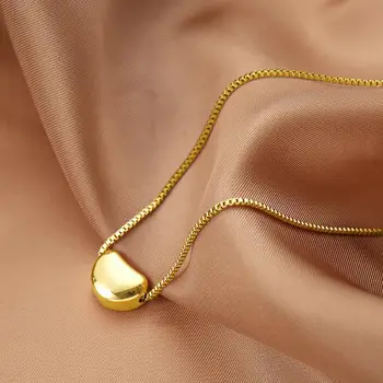 316L Paslanmaz Çelik altın Renk Kalp Kolye Kolye Kadınlar İçin ChainTrend Romantik Yeni Parti Hediye moda takı