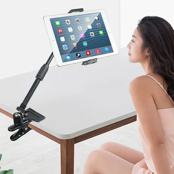 360 Ayarlanabilir Yatak Tablet Standı 4-11 inç Cep Telefonları Tabletler Teleskopik Braketi Masası tablet takoz desteği iPad Mini için