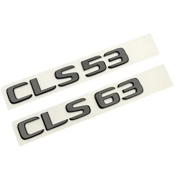 3d ABS Siyah Harfler Araba Styling Rozeti Arka Bagaj Yıldız Logosu CLS53 CLS63 Amblemi Mercedes AMG CLS W218 W219 Aksesuarları