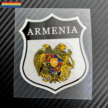 3D Araba Sticker Ermenistan Ulusal Amblem Rozeti Kalkan Sticker Reçine Kubbe Jel Sticker Vinil Çıkartması Araba Pencere Ayna Van Çıkartması