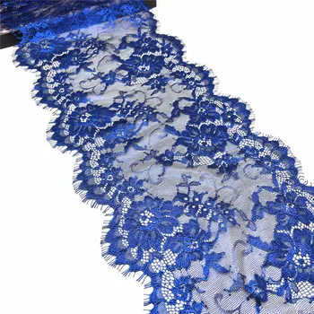 3y / lot Genişliği 8 7/8 inç 22.50 cm Elastik Olmayan Mavi Parlak Kirpik Dantel Trim İç Çamaşırı Dikiş El Sanatları DIY giyisi kumaşı Dantel Konfeksiyon