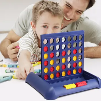 4 bir Satır Masaüstü Oyunu Komik Satranç Oyuncaklar için 2 Kişi için Yetişkin Çocuk Çocuk Aile Ebeveyn - çocuk İnteraktif Oyuncaklar
