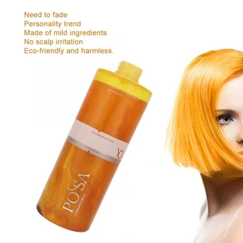 500ml Altın Sarı Saç Boyası DIY Uzun Lazer Boyama Kremi Saç Rengi Balmumu Zarar Vermez Saç Çamur Saç Bakımı Kuaförlük Araçları 1 Adet