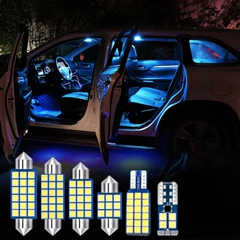 6 adet Araba LED Ampul Honda Odyssey İçin RB1 RC1 RC2 2005-2010 2011 2012 2013 2014 İç Dome Okuma Lambası bagaj lambası Aksesuarları