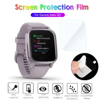 9H HD Temperli Cam koruyucu film Garmin Venu SQ SQ Müzik akıllı saat Ekran Koruyucu Aksesuarları Çizilmeye Dayanıklı Filmler