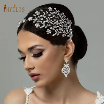 A253 Zirkon Düğün Kafa Bandı Kadınlar için Tiaras Lüks Gelin Yaprak Başlığı Tasarımcı Hairband Prenses Taç Doğum Günü Headdress