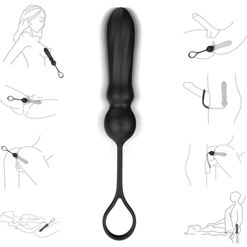 Anal Plug Vibratör Penis Halkası ve Top Döngü 9 Hız Yapay Penis g-spot Titreşimli Klitoris Anal Stimülatörü Seks çiftler için oyuncaklar