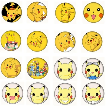 Anime Pokemon Metal Şekil Rozeti Oyuncaklar Pikachu Pokeball Aksiyon Figürü Broş Pins Madalya Kolye Cosplay Hayranları Hediye Çocuklar için Oyuncaklar