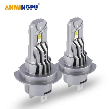 ANMINGPU 2 Adet 20000LM 80W Mini H7 LED ışıkları Kablosuz 12V Araba Kafa Lambası Fan ile 1:1 CANBUS H7 süper parlak LED Beyaz