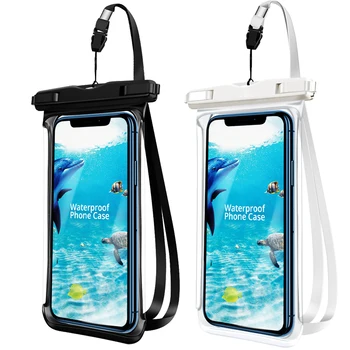 ANMONE Su Geçirmez Telefon Kılıfı İçin Tam Görünüm Evrensel Yumuşak Telefon Kapak iPhone İçin Su Geçirmez Kuru Çanta Samsung A50 A51 Kılıfı
