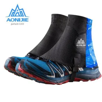 AONIJIE Spor Ayakkabı Kapakları Açık Unisex Koşu Çorapları Koruyucu Kum Geçirmez Triatlon Maraton Yürüyüş Yansıtıcı