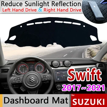Araba Dashboard Kapak Dash Kurulu Mat Halı Dashmatfor Suzuki Swift için A2L 2017~2021 2018 Pad Güneşlik Yastık Pelerin Aksesuarları