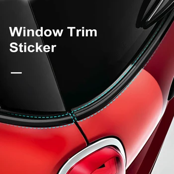 Araba Pencere Çıkartması Trim Vinil Film Kapı Bel Sticker Mını Cooper İçin R55 R56 R60 R61 F54 F55 F56 F60 Siyah Çizgi Dekorasyon
