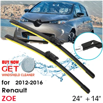 Araba sileceği Bıçak Ön Cam Ön Cam Kauçuk Silikon Dolum Silecek Renault ZOE 2012-2016 LHD/RHD 24