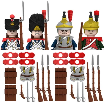 Askeri Yapı Taşları Asker Figürleri Oyuncak Hediye Silahlar Silah Aksesuarları Napolyon Savaşı Fransa İNGİLTERE İtalya Rus Tam Baskı