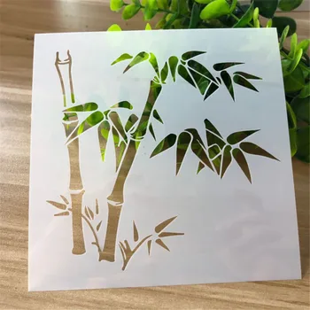Bambu Kopya Boyama Stencil Karalama Defteri Günlüğü Dizüstü Duvar DIY Çizim Dekorasyon Şablon Öğrenci Çocuk Sanat Okulu Ödev