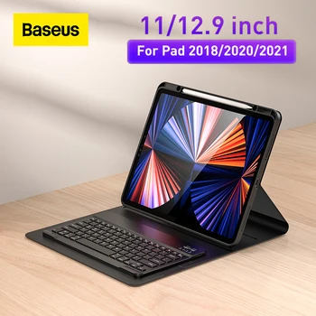 Baseus Bluetooth Klavye Durumda Pad Pro 11 inç 12.9 İnç Kılıf Tablet Kapak Trackpad Pro 11 12 9 iPad kılıfı 2018/2020/2021
