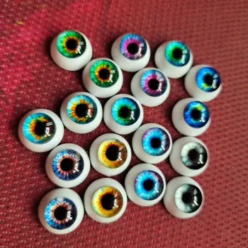 Bebek Gözler Çapı 12/14 / 18mm BJD Göz Küresi Cam Degrade Renk Dıy Değişim Giyinmek Hediye Kız Oyun Evi Oyuncaklar Bebek Aksesuarları