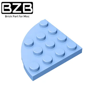 BZB 10 adet MOC 30565 Plaka Yuvarlak Köşe 4x4 Uyumlu Toplar Parçacık Yapı Taşı Parçaları DIY Çocuk Oyuncak
