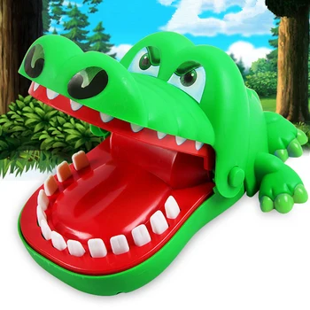 Büyük El ısırma Timsah Korkunç oyuncak Trick Dekompresyon Oyunu çocuk Büyük Timsah Ağız Diş Hekimi Bite Parmak Oyunu