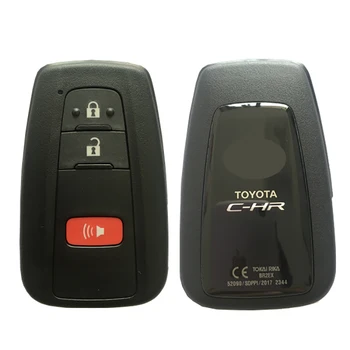 CN007138 Satış Sonrası 3 Düğme Toyota C-HR Orijinal akıllı anahtar Uzaktan 2018 Frekans 433mhz Kurulu Numarası 61E470-0010 BR2EX