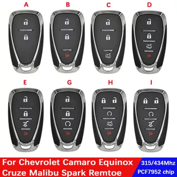 CN014082 315/434mhz Araba Anahtarı İçin Chevrolet Camaro Equinox Cruze Malibu Kıvılcım Araba Uzaktan Kumanda HYQ4EA HYQ4AA ID46 PCF7952 Çip