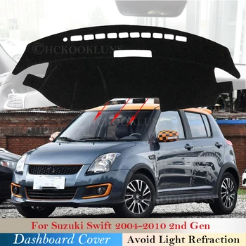 Dashboard Kapak Koruyucu Ped Suzuki Swift 2004~2010 için Araba Aksesuarları Dash Kurulu Güneşlik Maruti Halı 08 2009 2nd Gen