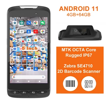 Depo Mağazalarında Zebra Barkod Tarayıcı ile Android 11 Kablosuz El PDA Mobil Terminal